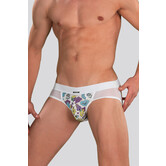 Cut4Men Mixed Jockstrap C4M13 Miami Ink Weiß