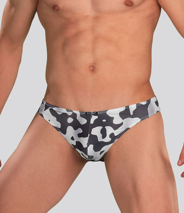 Cut4Men Low Rise Bikini Brief C4M01 Shadow Camo White
