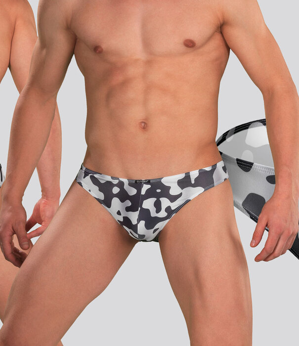 Cut4Men Low Rise Bikini Brief C4M01 Shadow Camo White