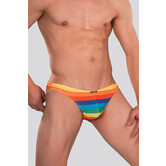 Cut4Men Low Rise Bikini Brief C4M01 Rainbow Rainbow (799)