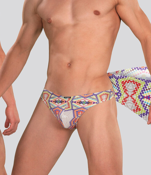 Cut4Men Low Rise Bikini Brief C4M01 Aztec Weiß