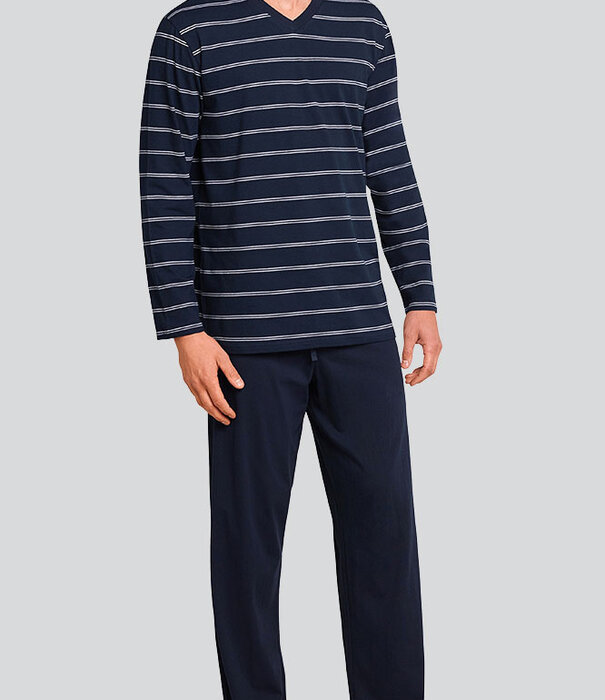 Schiesser Pyjama Long 622 Navy