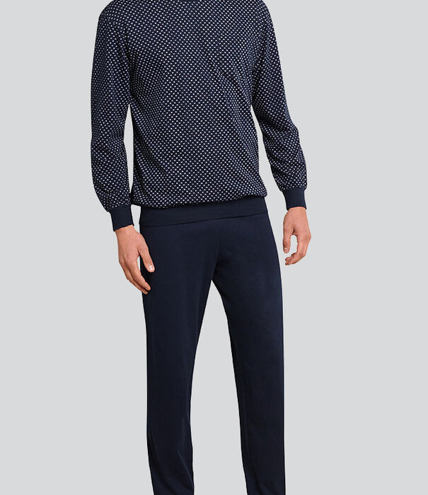 Schiesser Pyjama Long 620 Navy