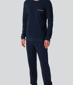 Schiesser Pyjama Long 295 Marine