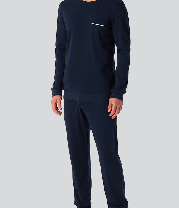 Schiesser Pyjama Long 295 Navy