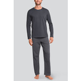 Schiesser Pyjama Long 633 Donker Grijs