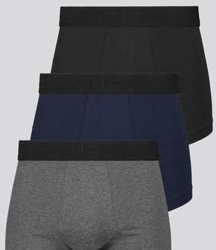 Hom Boxer Brief 3-Pack 437 Tonal Pack Zwart/Grijs/Blauw