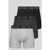 Hom Long Boxer Brief 3-Pack 769 Patrick Multi Grijs (301)