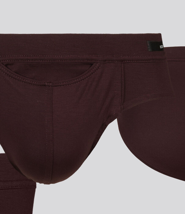 Hom Comfort Mini Brief HO1 464 Tencel Soft Burgunderrot