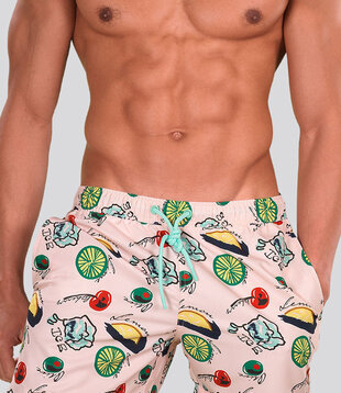 Bjorn Borg Print Swim Short 792 Fresh Fruit Rosa