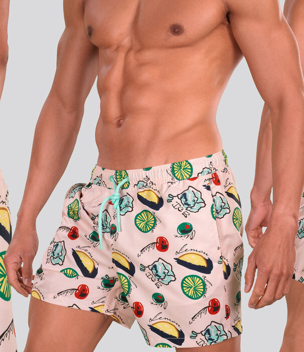 Bjorn Borg Print Swim Short 792 Fresh Fruit Rosa