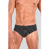 Calvin Klein Print Swim Slip 746 Black