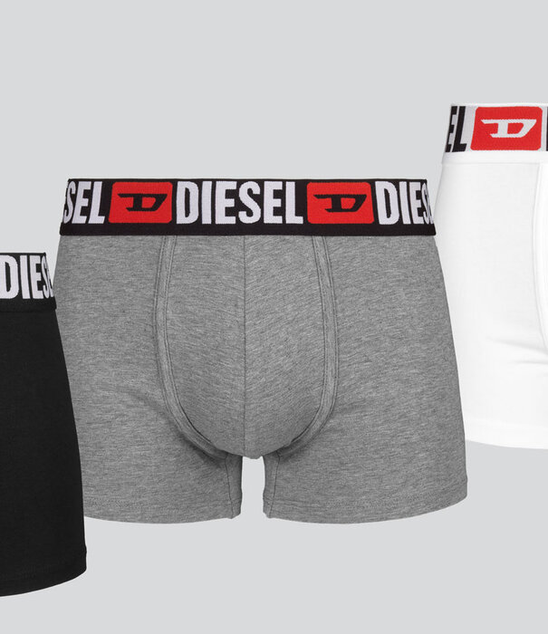 Diesel Damien Boxershort 3-Pack DDAI Weiß/Schwarz/Grau