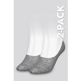 Tommy Hilfiger Footie Socks 2-Pack 001 Grey