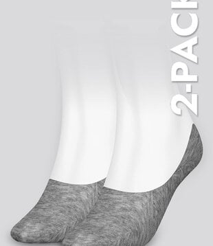 Tommy Hilfiger Footie Socks 2-Pack 001 Grijs