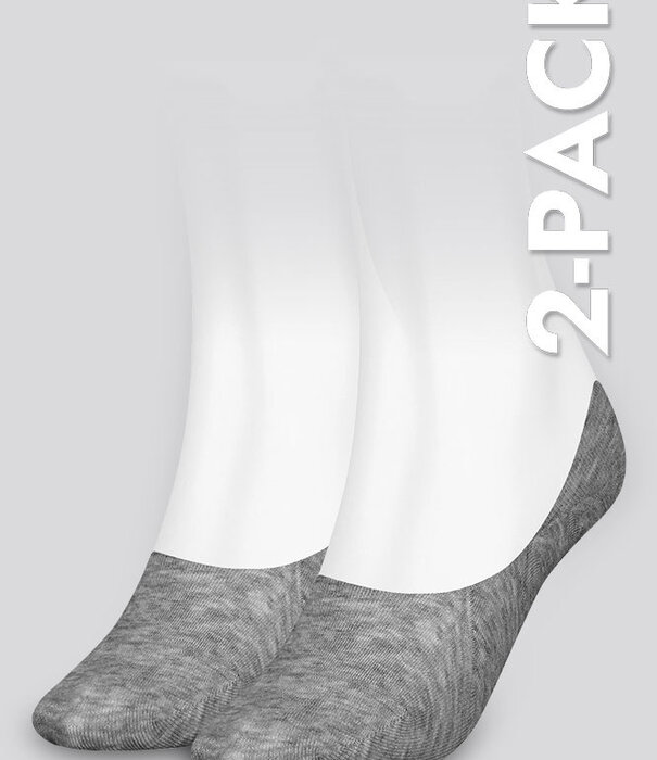 Tommy Hilfiger Footie Socks 2-Pack 001 Grey