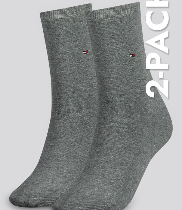 Tommy Hilfiger Classic Socks 2-Pack 111 Grau