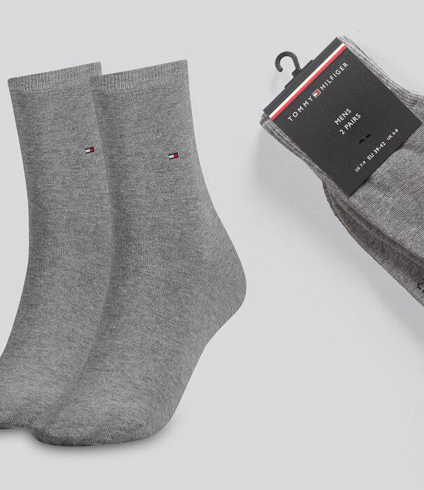 Tommy Hilfiger Classic Socks 2-Pack 111 Grau