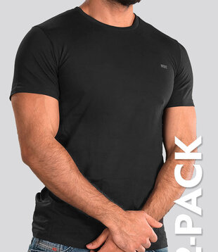 Diesel Randal Round Neck T-Shirt 2-Pack LDAS Black