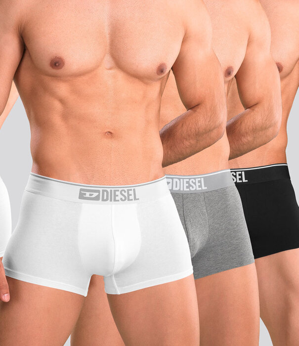Diesel Damien Boxershort 3-Pack GDAC Wit/Zwart/Grijs