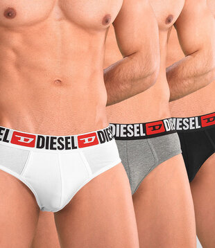 Diesel Andre Slip 3-Pack DDAI Wit/Zwart/Grijs