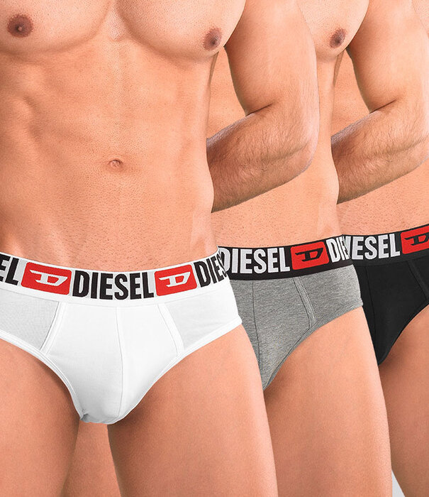 Diesel Andre Slip 3-Pack DDAI Wit/Zwart/Grijs