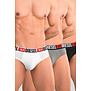 Diesel Andre Slip 3-Pack DDAI Wit/Zwart/Grijs