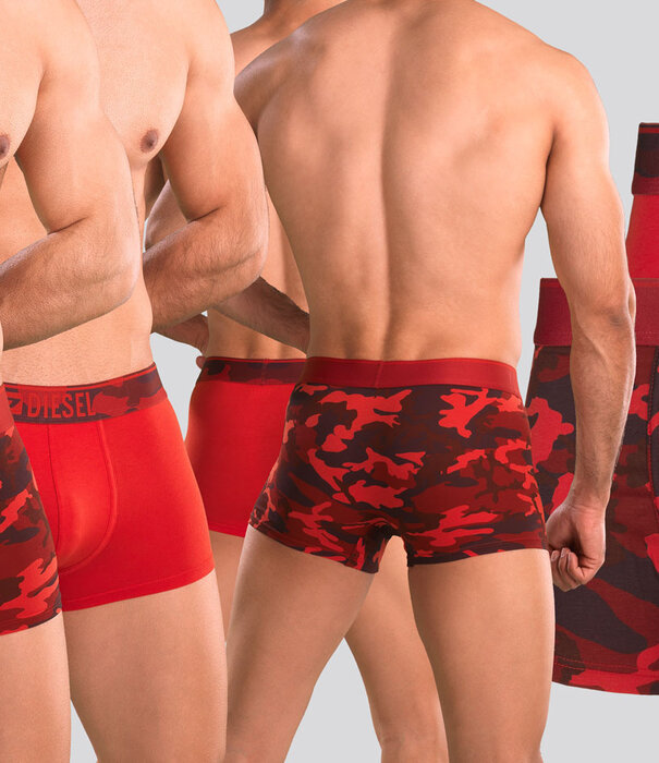 Diesel Damien Boxershort 2-Pack WCAS Multi Rood (151)