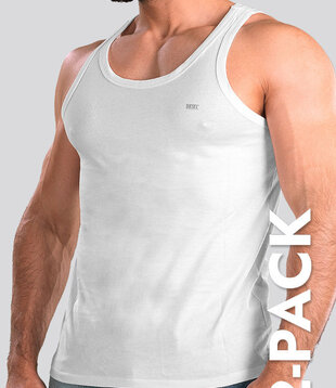 Diesel Johnny Tanktop 2-Pack LDAS Weiß