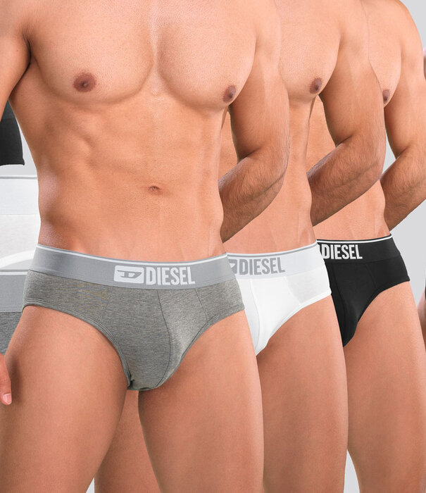 Diesel Andre Slip 3-Pack GDAC Weiß/Schwarz/Grau