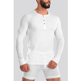 Schiesser Retro Rib Longsleeve Shirt 019 Weiß