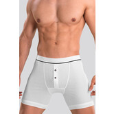 Schiesser Retro Rib Long Boxershort 015 Wit