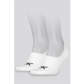 Calvin Klein Footie High Cut Logo Socks 2-Pack 716 Wit