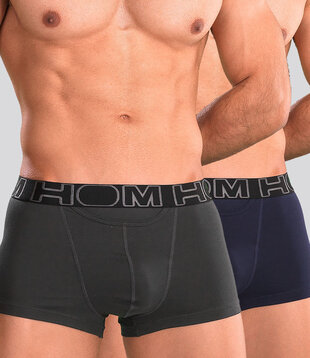 Hom HO1 Boxerlines Boxer Brief 2-Pack 405 Grijs/Blauw
