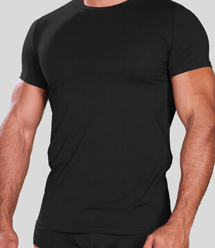 Hom Supreme Cotton Crew Neck T-Shirt 330 Zwart