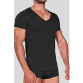 Hom Supreme Cotton V Neck T-Shirt 331 Black