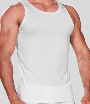 Hom Supreme Cotton Tanktop 332 White