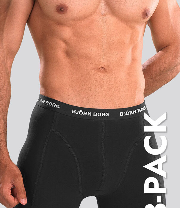 Bjorn Borg Essential Boxershort 3-Pack 1024 Zwart