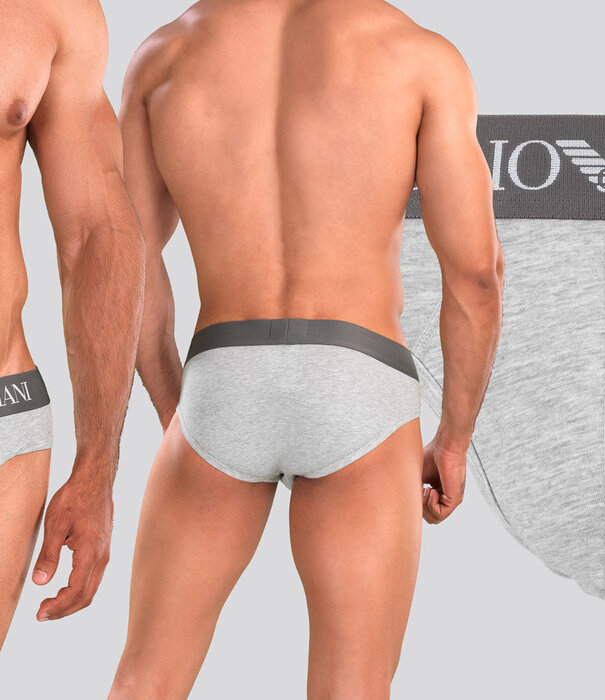 Emporio Armani Iconic Logoband Slip CC729 Grijs