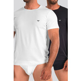Emporio Armani Essential Core Crew Neck T-Shirt 2-Pack CC717 Blauw/Wit