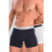 Emporio Armani Essential Core Logoband Boxer Brief 2-Pack CC717 Blauw/Wit