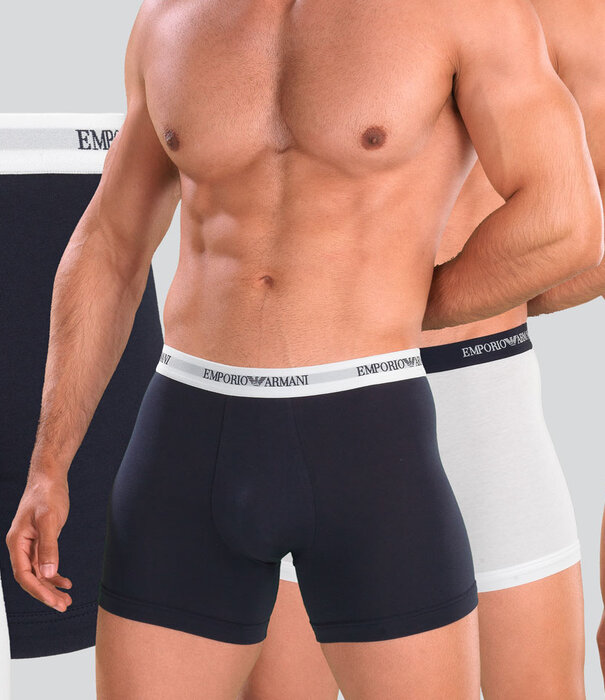 Emporio Armani Essential Core Logoband Boxer Brief 2-Pack CC717 Blue/White