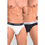 Emporio Armani Essential Core Logoband Slip 2-Pack CC717 Blue/White