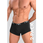 Emporio Armani Essential Monogram Trunk 2-Pack CC715 Black