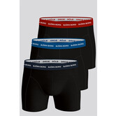 Bjorn Borg Contrast Solids Sammy Boxershort 3-Pack 1028 Multi Zwart (051)
