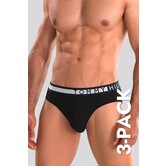 Tommy Hilfiger Organic Cotton Slip 3-Pack 227 Black