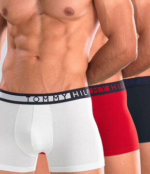 Tommy Hilfiger Organic Cotton Boxershort 3-Pack 234 Rot/Weiß/Blau