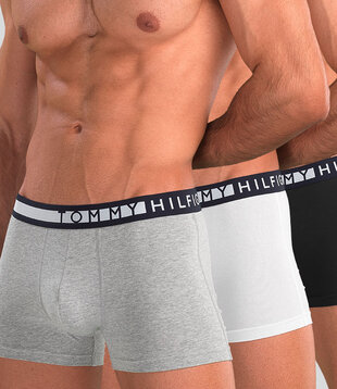 Tommy Hilfiger Organic Cotton Boxershort 3-Pack 234 Weiß/Schwarz/Grau
