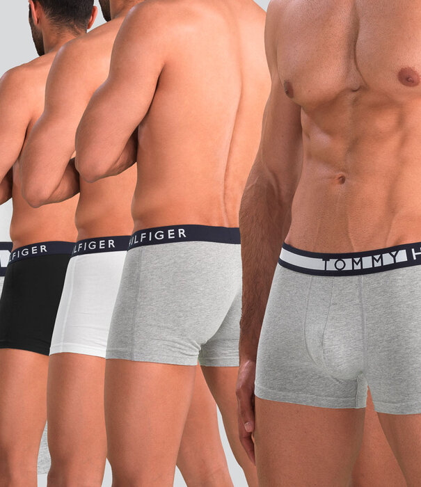Tommy Hilfiger Organic Cotton Boxershort 3-Pack 234 Weiß/Schwarz/Grau