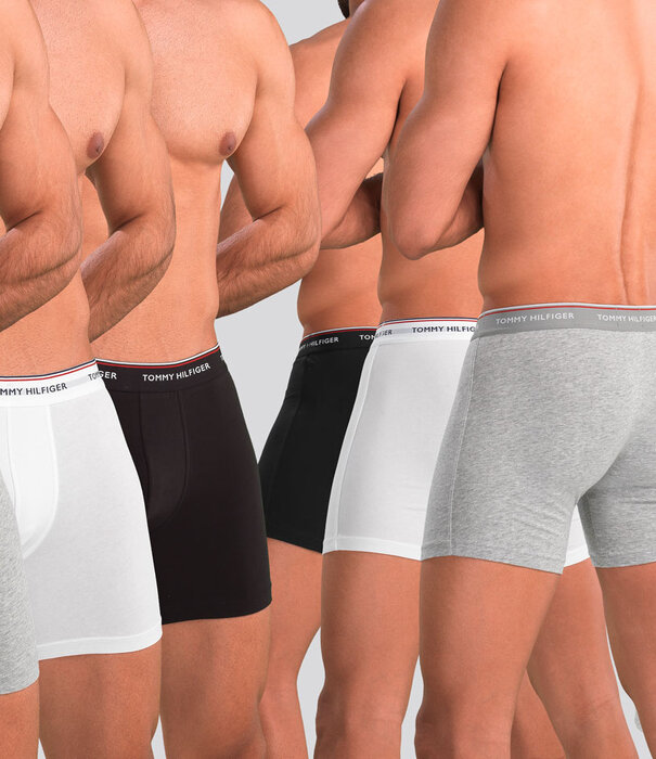 Tommy Hilfiger Premium Essentials Boxer Brief 3-Pack 010 Wit/Zwart/Grijs
